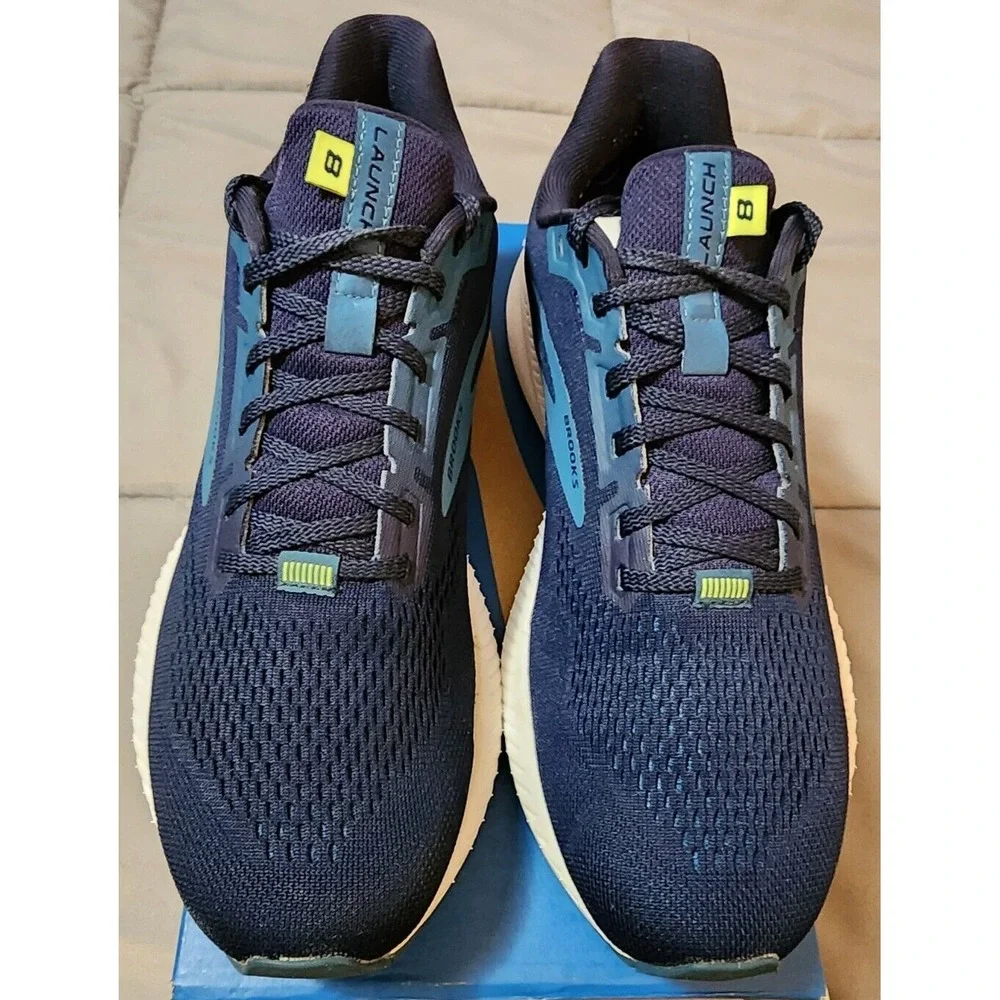 Brooks (Men's‎ 8 D) (Women's 9.5) Launch 8 Running Shoes in Peacoat/Legion